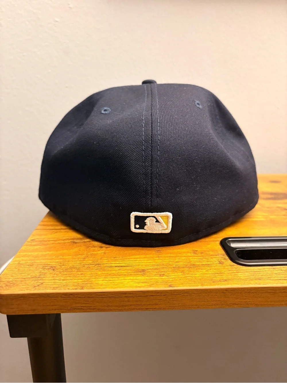Mens fitted hat Navy Blue Embroidered Liberty Bell Phillies Baseball Cap